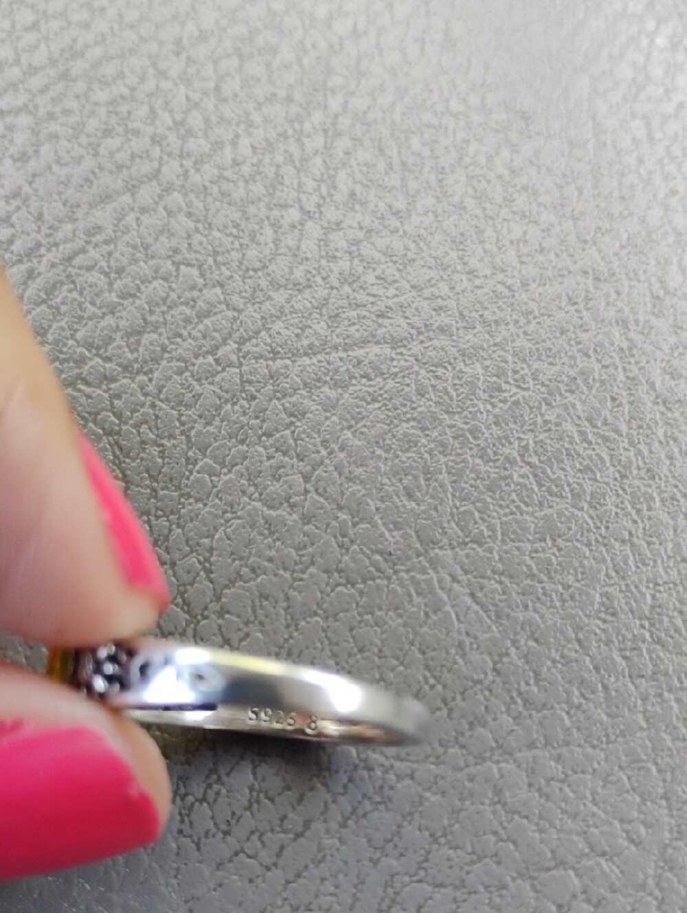 Sterling Silver S925 Ring Size 8 - Picture 5 of 5